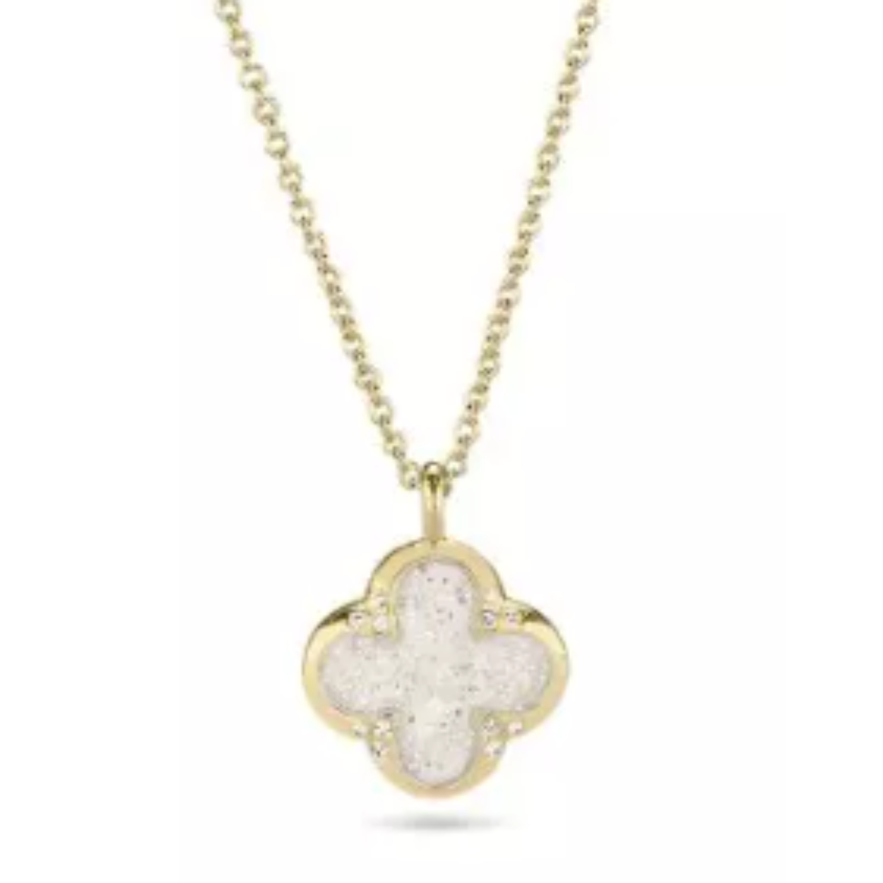 Collier en hanger met zirkonia.