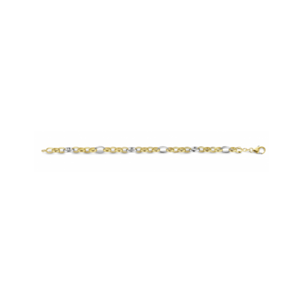 fjory ankerschakel 6mm bi-color armband 19 cm