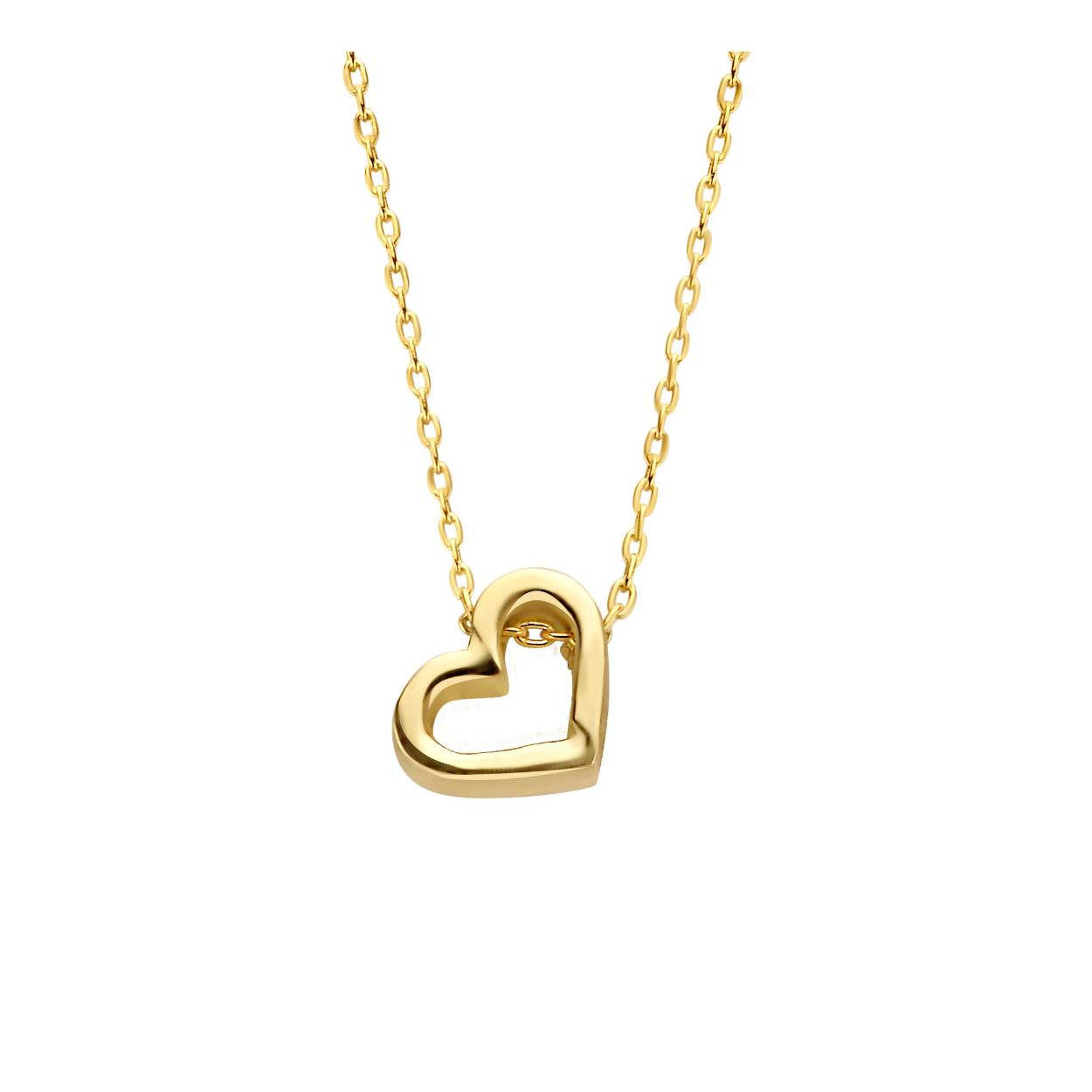 Met deze Just Franky Capital Necklace Open Heart draag je jouw geliefde altijd dicht bij je hart. Deze ketting is verkrijgbaar in 14k massief geel-, wit- of rosègoud.