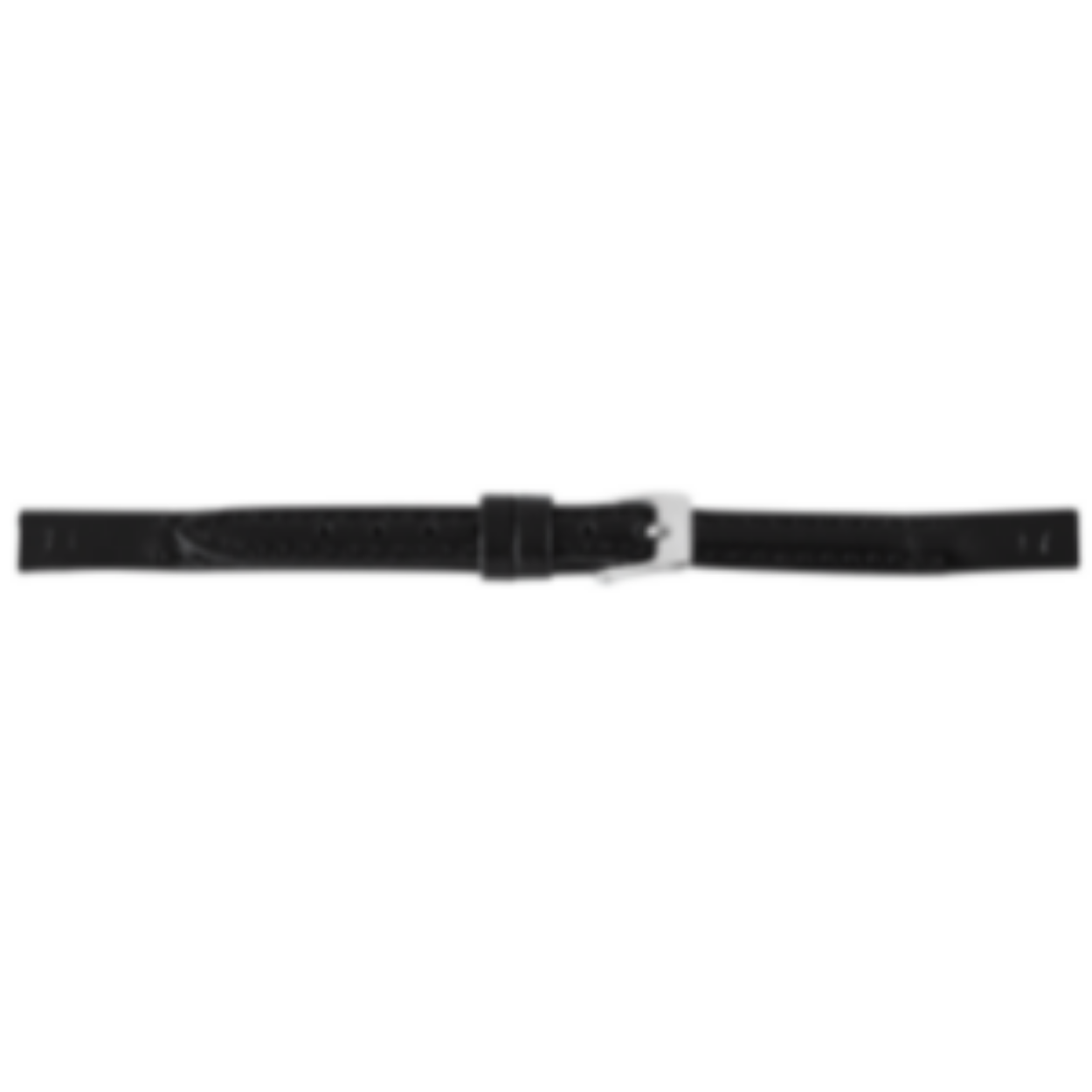 lederen band zwart met clip 6mm