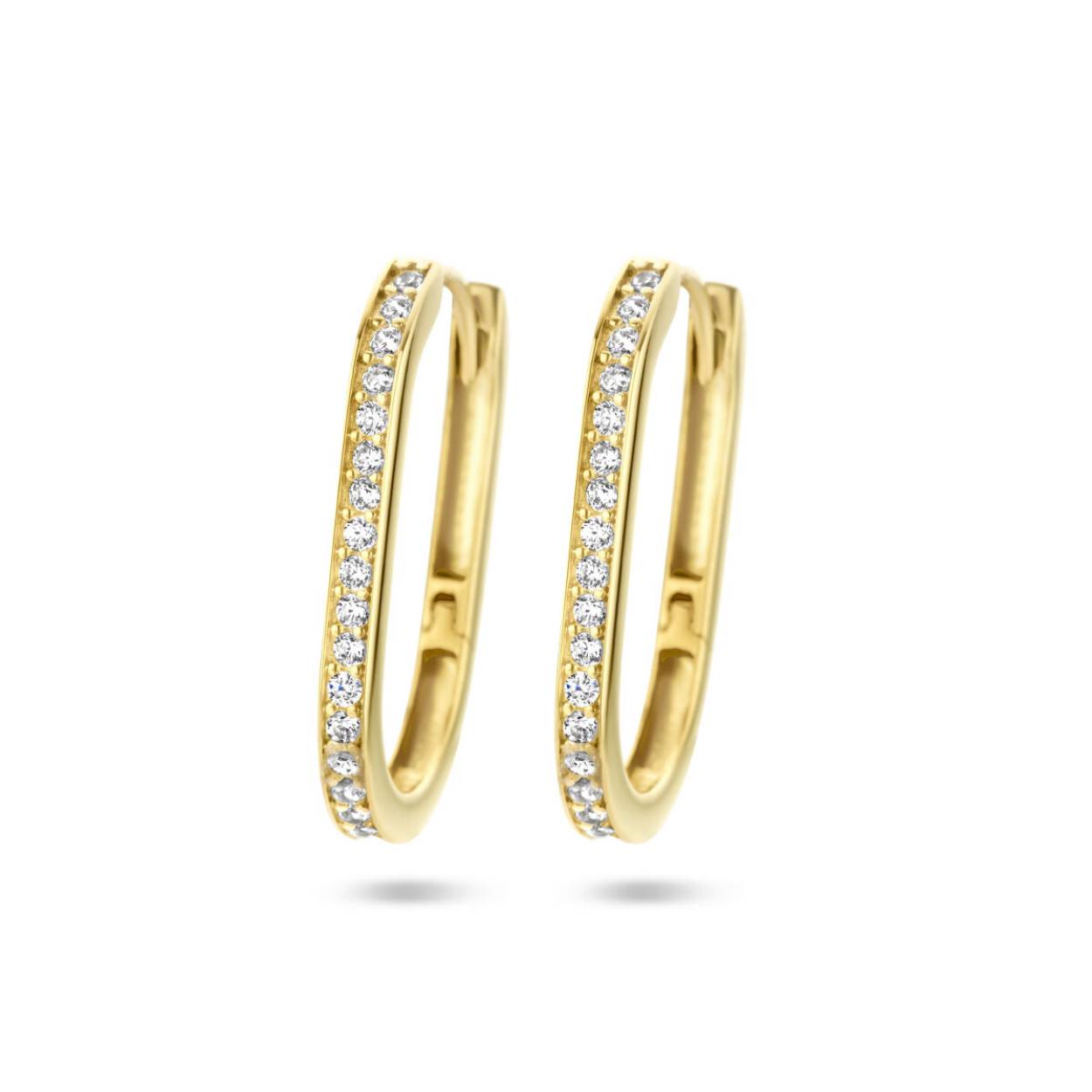 14K klapooringen ovaal 19x12mm