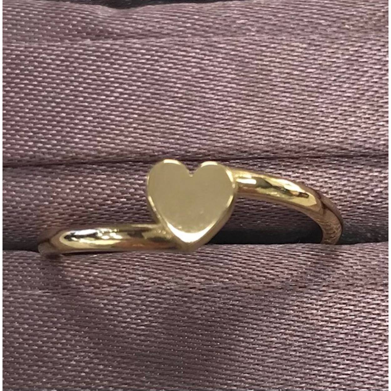 18krt. geelgouden ring hartje