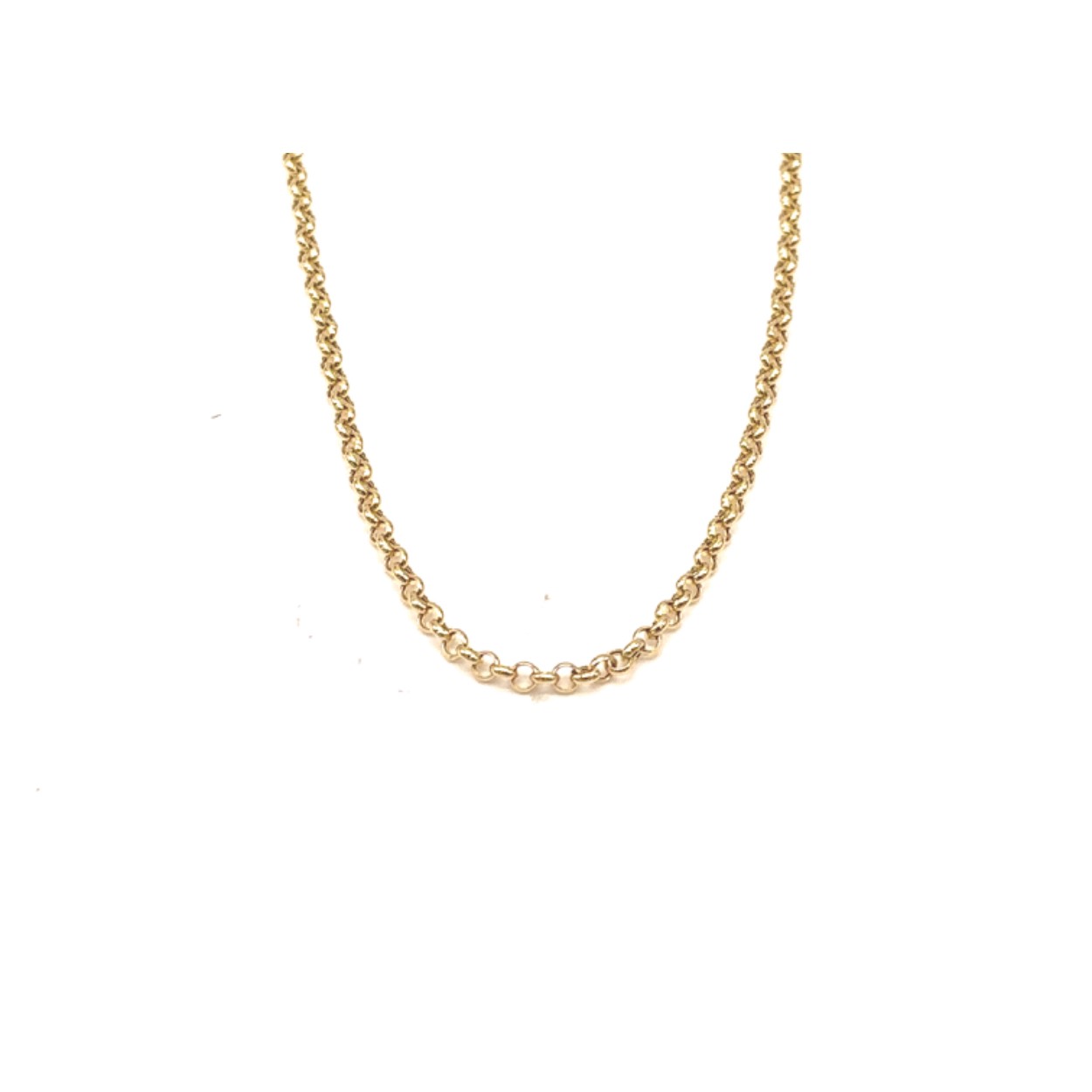 14k gouden collier jasseron schakel. 4.9 gram/ 3mm breed. 