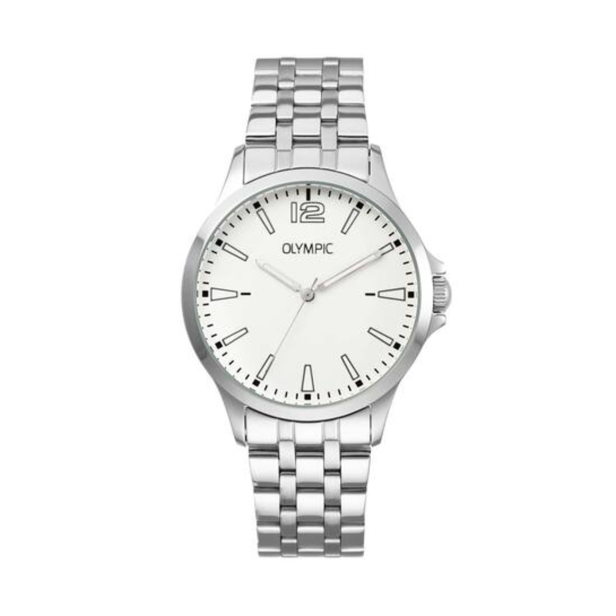 Olympic OL72HSS404 Dani Horloge Staal 40mm 
Dit unieke Olympic horloge met artikelnummer: OL72HSS404 is een herenhorloge met een classic sportieve uitstraling. Het horloge heeft een ronde stalen kast met een witte wijzerplaat met de 12, streepjes en lumibrite accenten. Aan de kast zit een zilverkleurige stalen schakelband met vouwsluiting. Het horloge heeft een mineraalglas, een doorsnee van 40mm en is 5ATM.

Het merk:
Een mooi horloge hoeft niet duur te zijn! Het Nederlandse horlogemerk Olympic levert stoere chronografen, slimline series, digitale uurwerken en elegante dameshorloges. De prijs-kwaliteitverhouding staat bij Olympic hoog in het vaandel met prijzen die uiteenlopen van € 34,95 tot en met € 159,00.

100% Nederlands ontwerp, waterdicht en standaard 3 jaar fabrieksgarantie.

Specificaties:
- Ronde kast Ø 40mm
- Stalen horlogekast
- Witte wijzerplaat
- Stalen schakelband
- 5ATM 
- Standaard 3 jaar fabrieksgarantie
- Mineraalglas