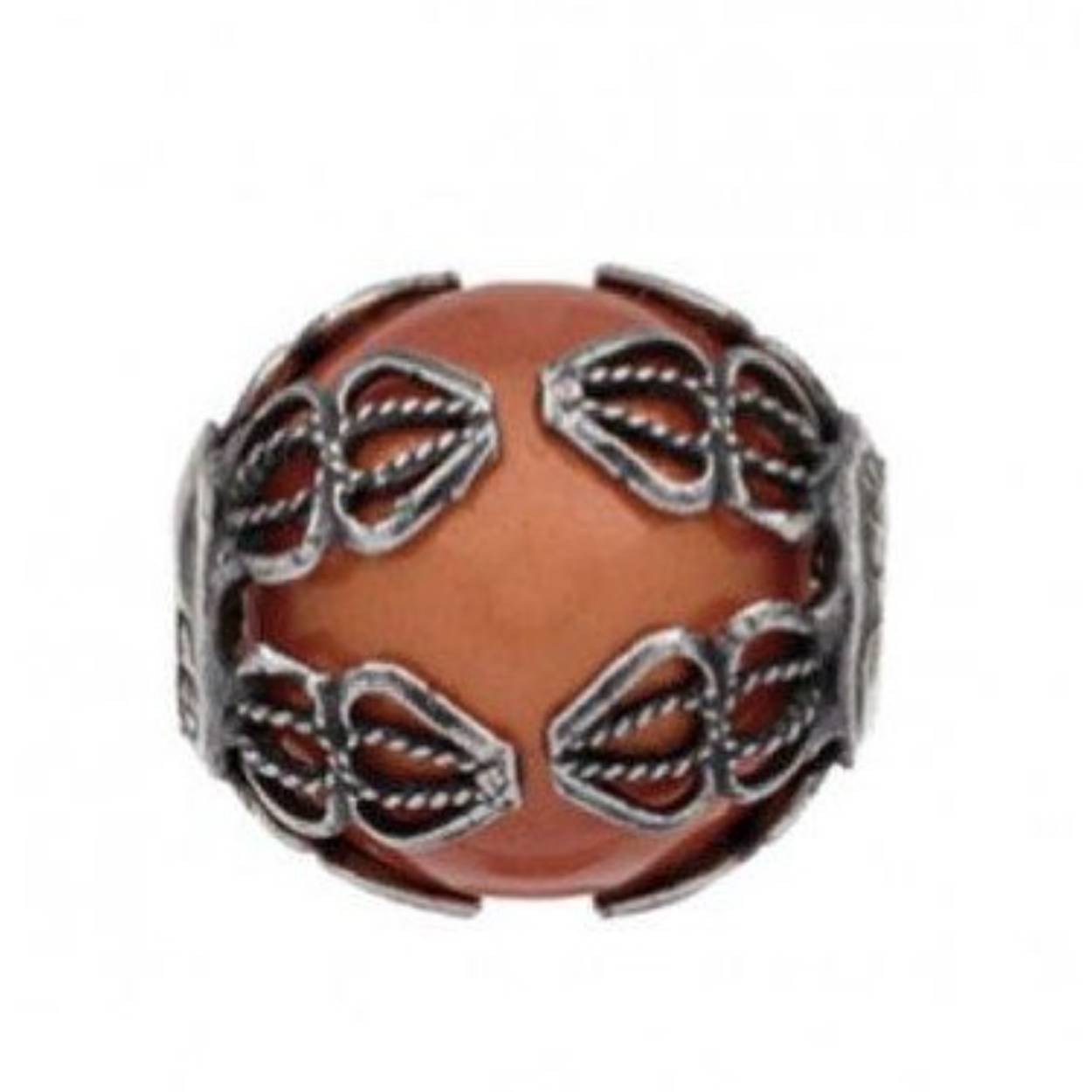 Tedora kraal bruin/zilver