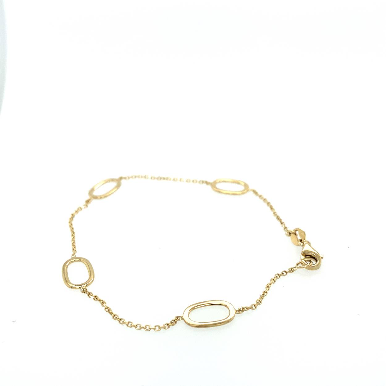 Monzario geelgouden armband (14krt) 18.5cm