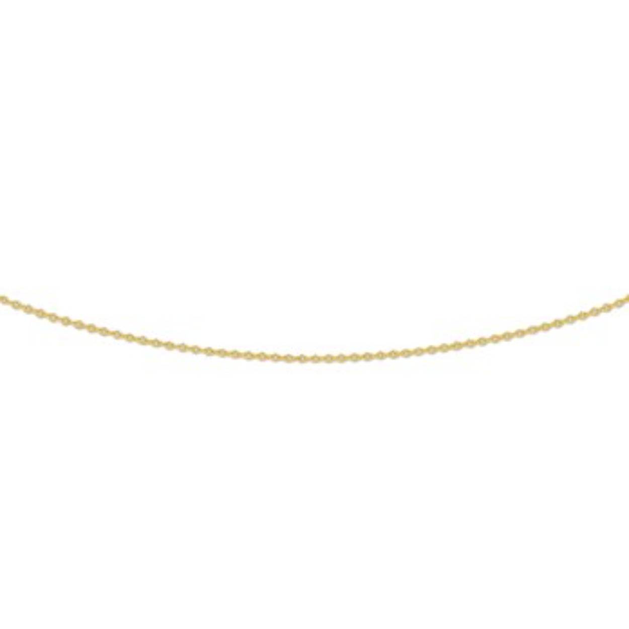 gouden ankercollier, 0,8mm 45cm