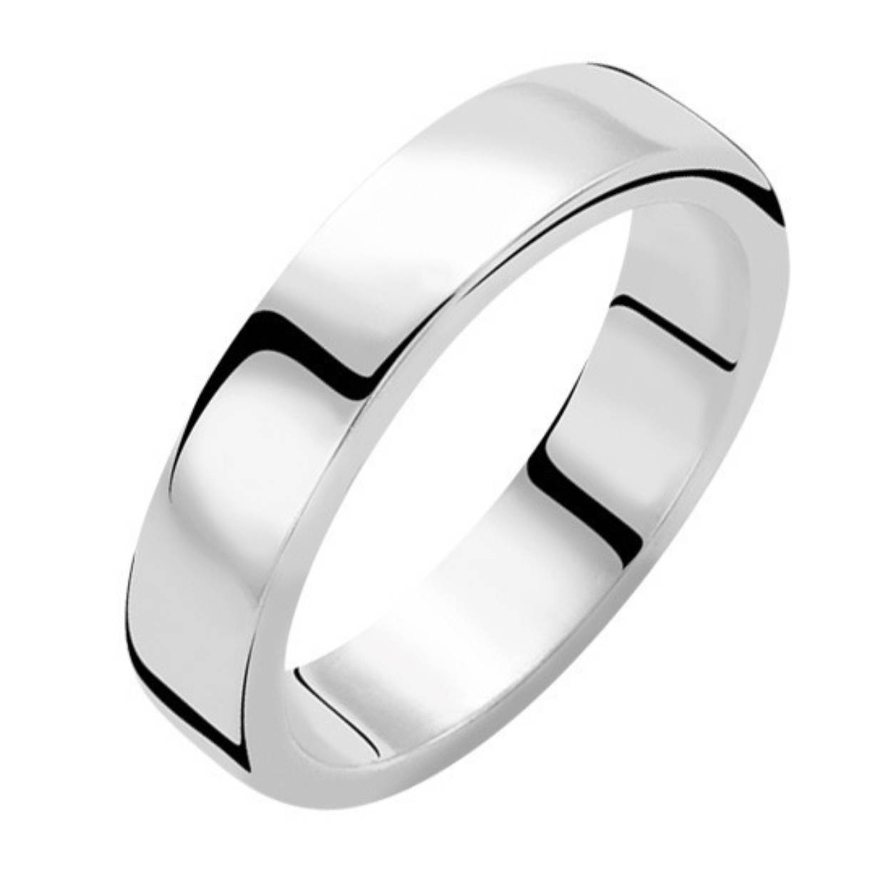 Zinzi zilveren ring glad 4.5mm poli mt.52 ZIR380
