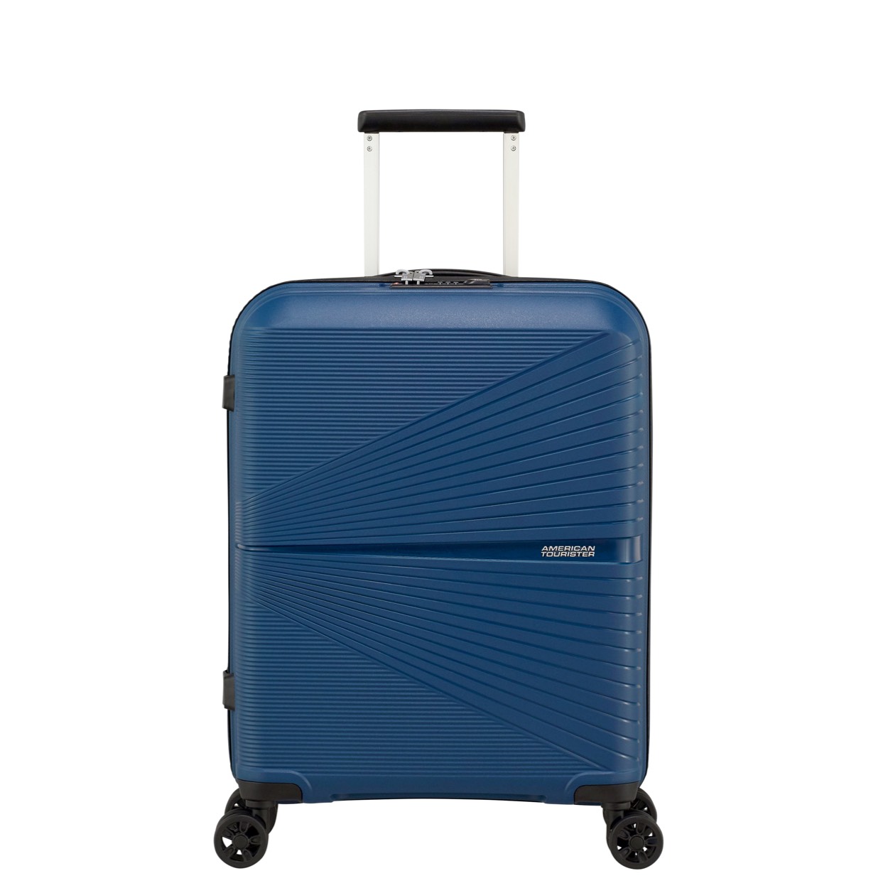De American Tourister Airconic Spinner 55/20 TSA in Middernachtblauw (modelnummer 128186-1552) is een lichte, duurzaam handbagagekoffer van 2 kg, ideaal voor reizen. Uitgerust met 360 graden draaibare wielen voor soepel transport. Draag de koffer comfortabel aan de stevige handgrepen. Perfect voor korte uitstapjes en voldoet aan cabine-eisen.
Productinfo

Garantie	3 jaar beperkte wereldwijde garantie
Model	Spinner (4 wielen)
Materiaal	100% Polypropylene
Afmetingen	55 x 40 x 20 cm (inclusief handvatten, wielen, bodemdoppen, zijvakken en andere uitwendige onderdelen)
Size	cabin-size
Volume	33.5 L
Gewicht	2 kg

Kenmerken
Buitenkant
Categorie	Hard
Slot	Geïntegreerd TSA combinatieslot, bestaande uit 3 cijfers
Ritsen	Ja
Handvatten	Bovenhandvat(ten)
Trekstang	Dubbele trekstang
Wielen	4 wielen
Type wielen	Dubbele wielen
Handbagage	Ja
Binnenkant
Onderste compartiment	Ja
Bovenste compartiment	Ja
Inpakriemen	In bovenste & onderste compartiment

