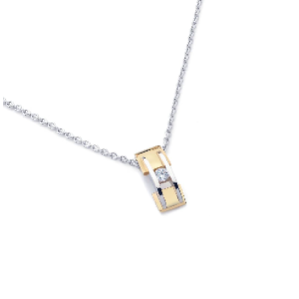 HAN0053-SIR003 DIAMANT HANGER BICOLOR