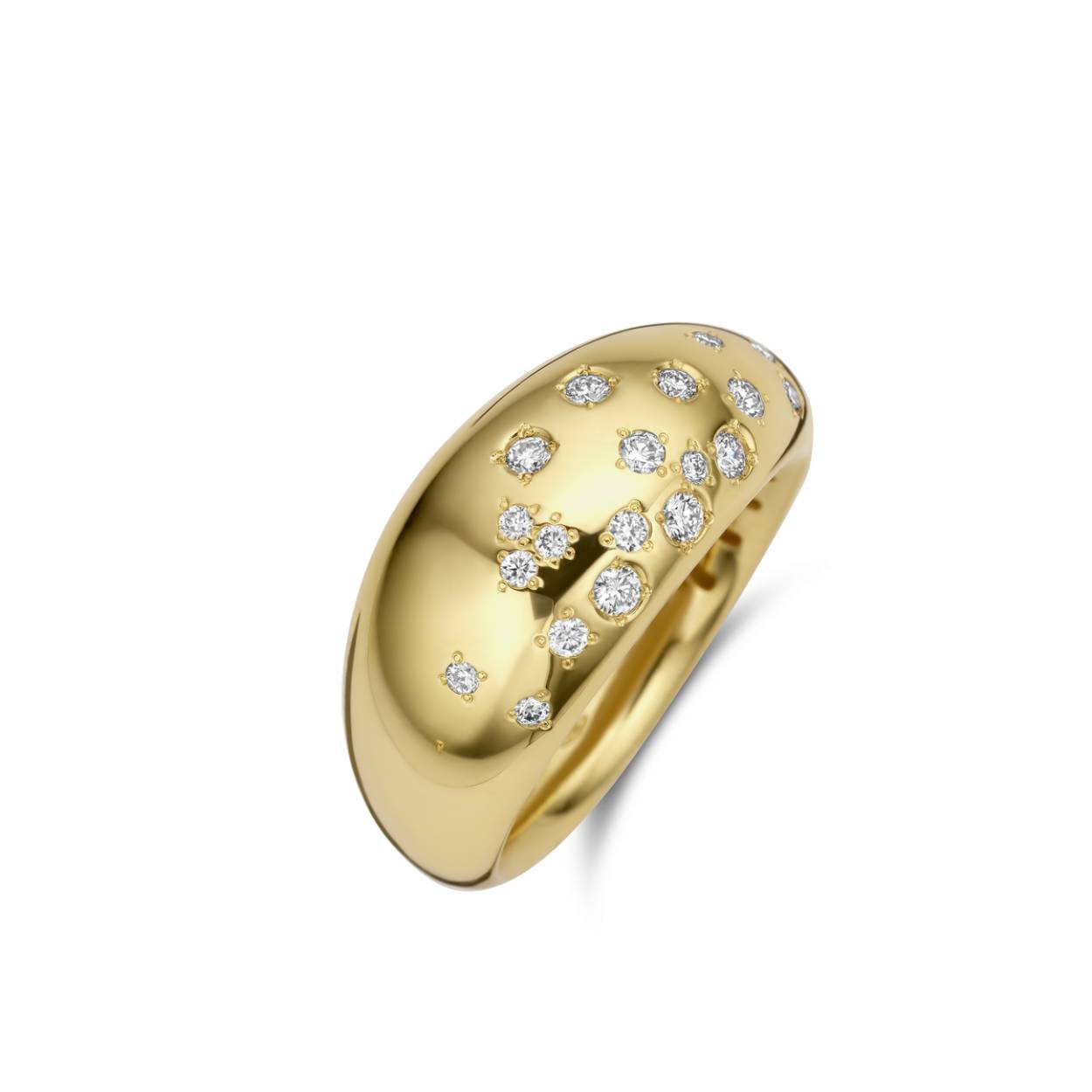 Naiomy Gold Ring goud 18k gezet met briljant