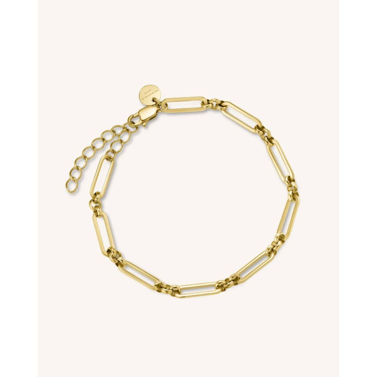 Multilink Bracelet Gold edelstaal 16,5-19,5 cm