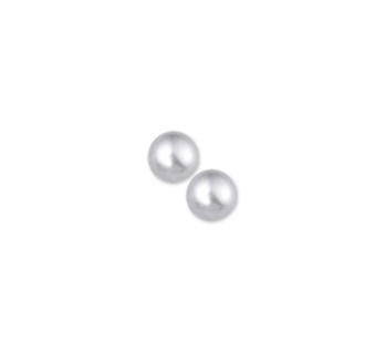 Zilveren oorknoppen met zoetwaterparel
Diameter 8mm