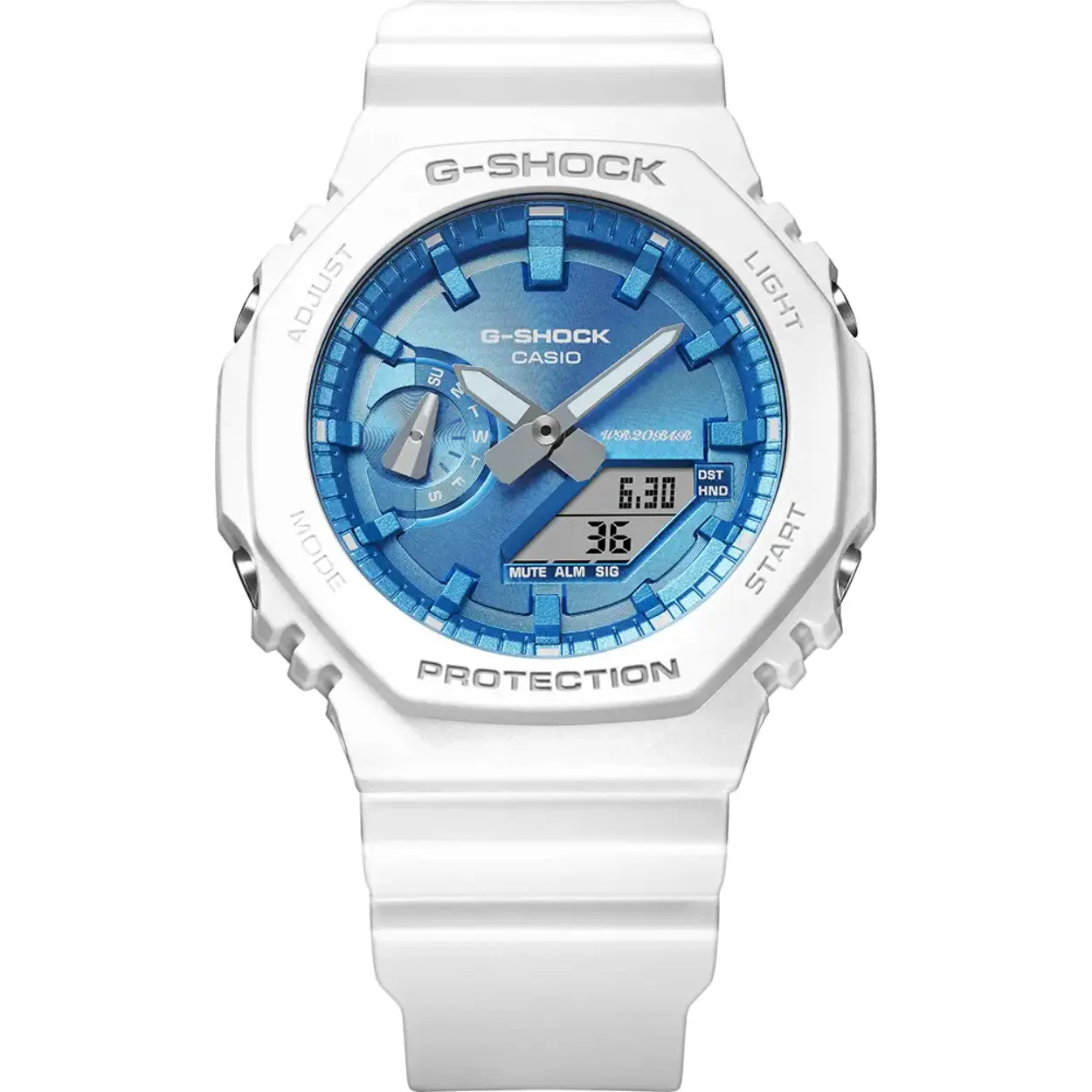 Deel de magie van de winter met een paar kleurrijke horloge uit de seizoenscollectie 2023, verkrijgbaar in een aantal designs die perfect zijn om outfits casual op elkaar af te stemmen.

Deze bij elkaar passende horloges hebben een wijzerplaat die is afgewerkt met dampafzetting in een van de zes metallic kleuren die zijn geïnspireerd op de fonkelende onderdelen en lichtjes van de wintervakantie. Er is een lettertype dat doet denken aan de linten voor kerstcadeautjes gebruikt voor de WR20BAR op de wijzerplaat, die waterbestendigheid tot respectievelijk 200 meter aangeven. Op beide horloges is de achterkant van de kast gegraveerd met een origineel touwdesign voor de seizoenscollectie voor horloges voor paren dat de banden van de liefde symboliseert.

Kies je favoriete paar: de populaire achthoekige GA-2100 en de kleinere GMA-2100; de metalen GM-2100 en de kleinere GM-S2100 of de GA-110 met een wijzerplaat van opvallende dimensies die is gemaakt met lagen van zeer gedetailleerde onderdelen.