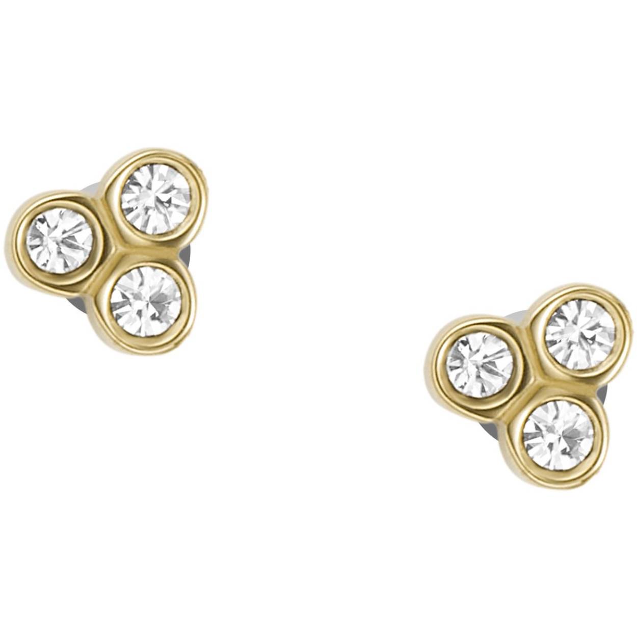 Deze oorknopjes zijn gemaakt van goudkleurig roestvrij staal en hebben sluitingen achter de oren.
Lengte: 4,2 mm x 3,9 mm