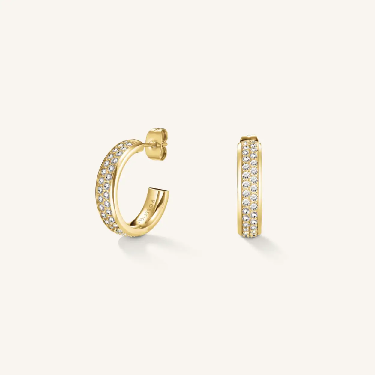 Rosefield Crystal Hoop Earring Gold JECHG-J928