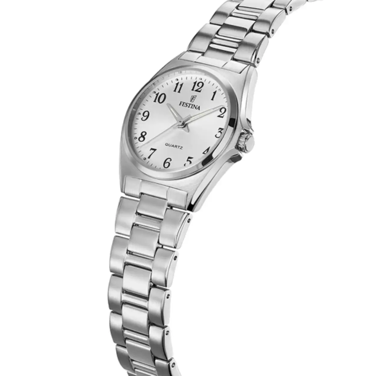 Het Festina F20553/1 horloge voor dames is een waar juweel van horlogemaken. De kast van staal en mineraalglas, samen met de stalen band, maken het tot een hoogwaardig en duurzaam exemplaar.