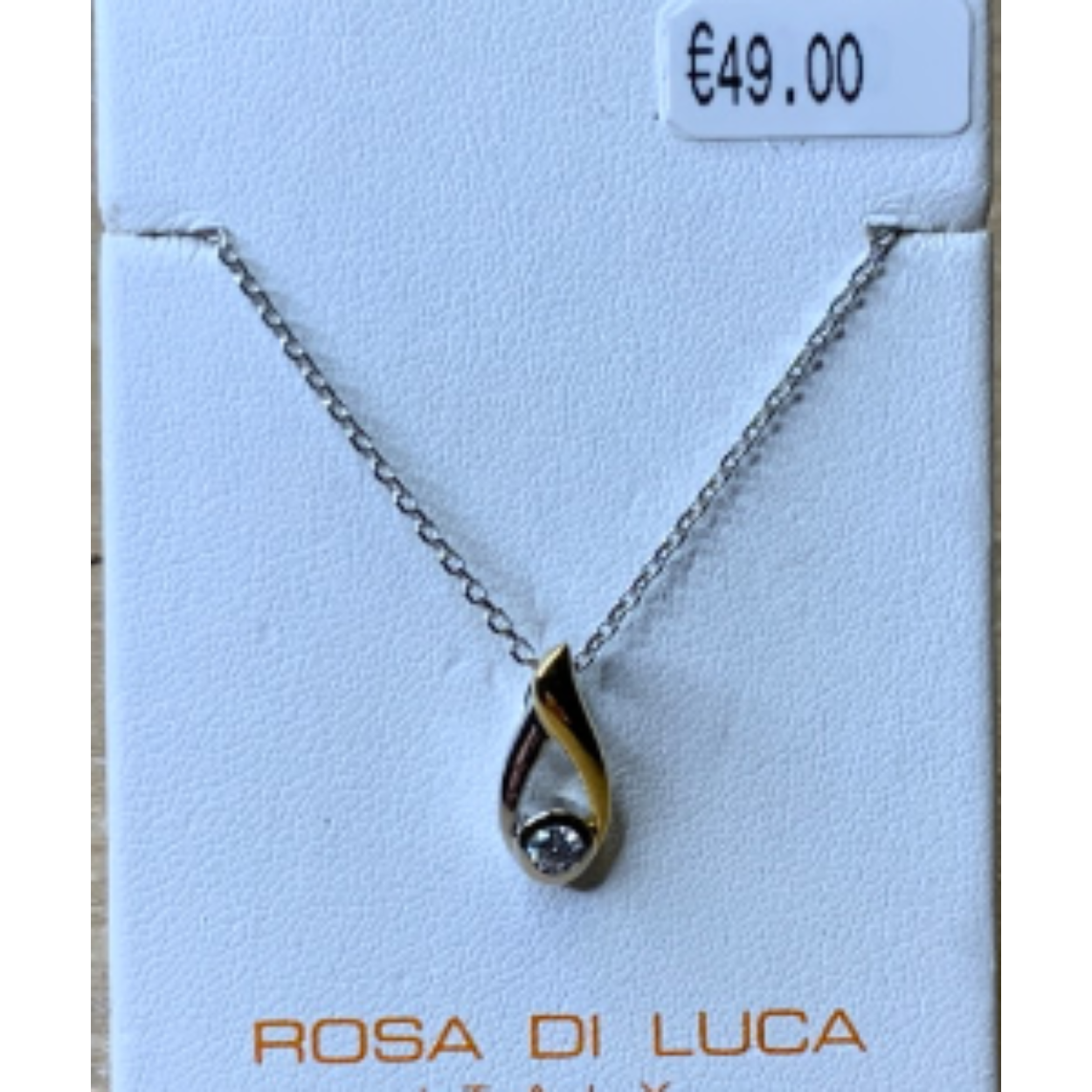 Rosa di Luca collier met Bicolor hanger met Zirkonia