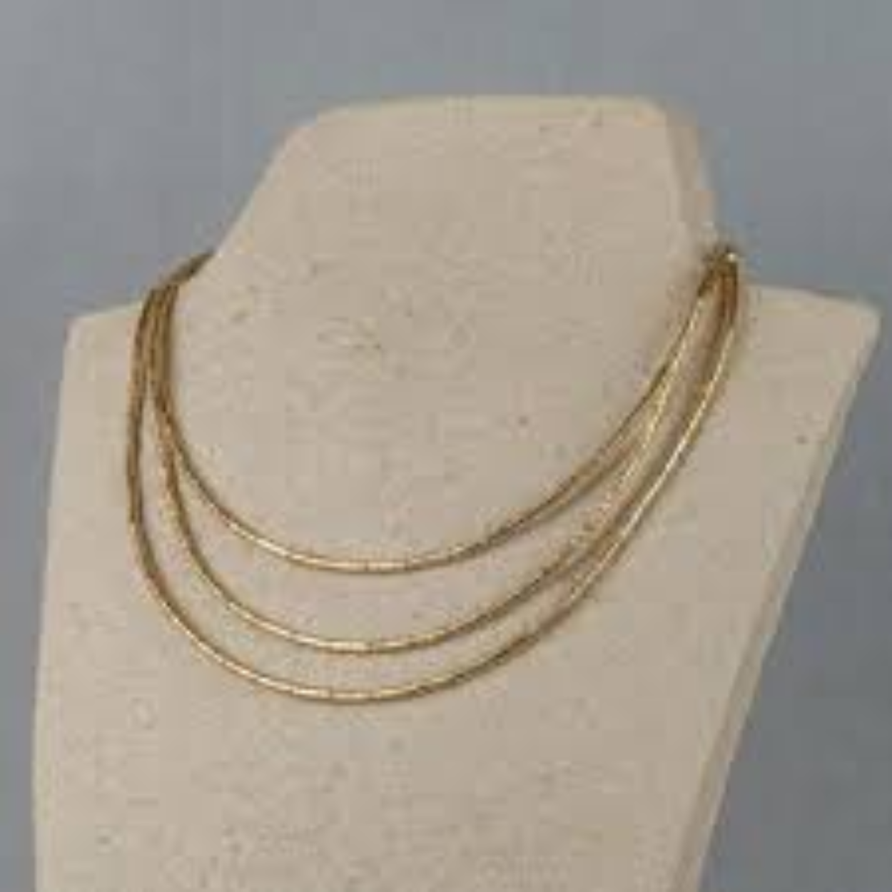 JEH collier drie rijen goldfilled 21319