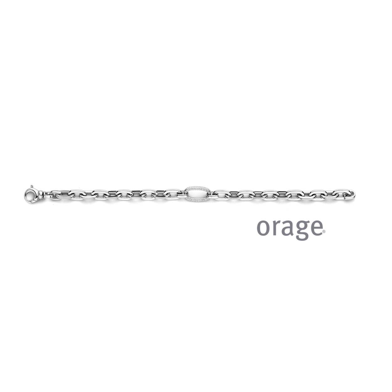 Orage armband zilver met zirkoon steentjes
