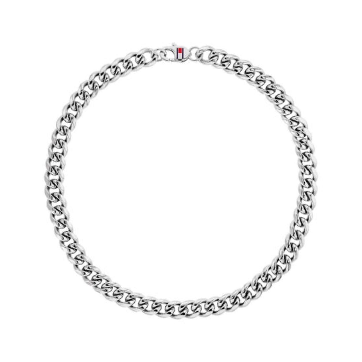 Tommy Hilfiger Jewels TJ2790604 Ketting Heren Staal 45cm
Deze ketting van Tommy Hilfiger uit de jewelry serie WILD met nr: TJ2790604 is een opvallend stoer model. De stalen heren gourmet schakelketting heeft grove schakels en sluit met een karabijnslot waar het gekeurde Tommy logo in verwerkt is. De lengte van deze ketting is 45cm. Ook leuk te combineren met andere sieraden van Tommy Hilfiger.

Het merk:
Tommy Hilfiger is wereldwijd één van de grootste designer lifestyle merken en is internationaal bekend om haar classic American cool stijl. De sieraden zijn voor dames en heren met een eigen stijl, die niet bang zijn om dit aan de wereld te laten zien.

Specificaties:
- Stalen grove goudkleurige ketting 
- Gourmet schakel
- Lengte 45cm
- Heren sieraad