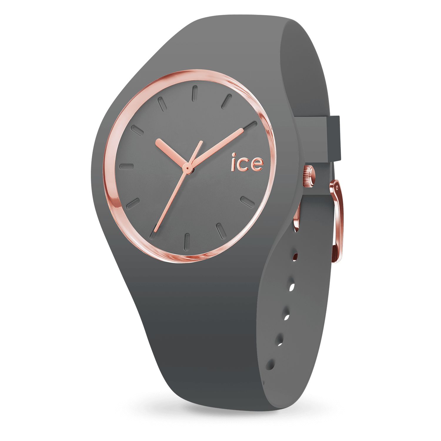 Het nieuwe ICE glam colour grey horloge (maat m) is stijlvol en chic! Grijs is het nieuwe zwart en dit comfortabele siliconen horloge is een absolute must voor om jouw pols. Daarnaast heeft het horloge ook nog prachtige roségouden details.