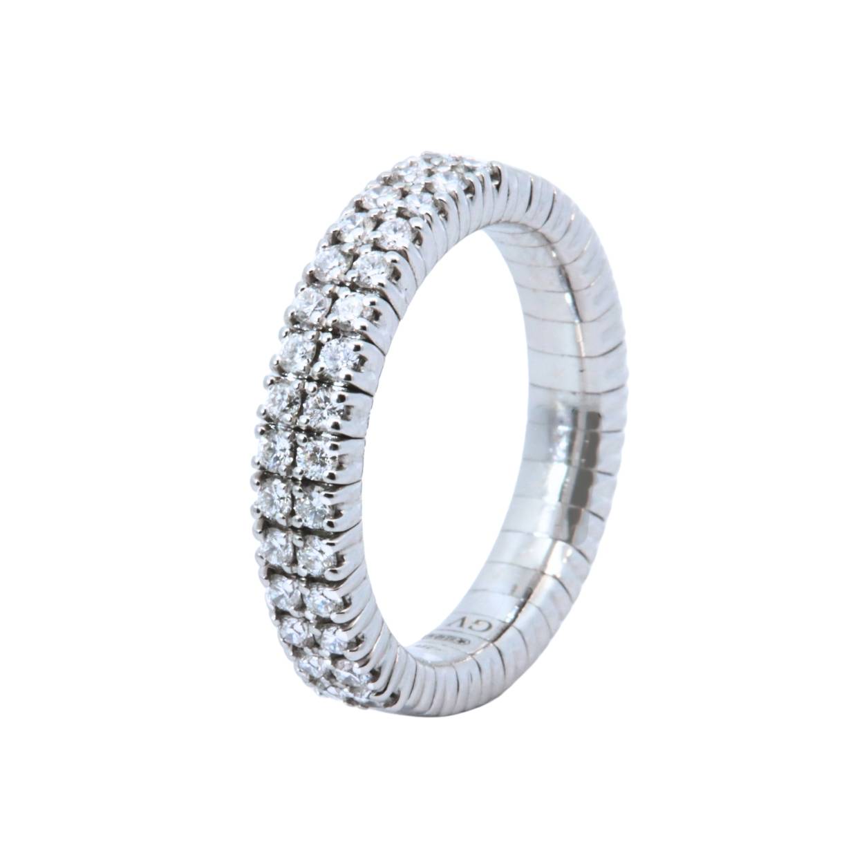 Giorgio Visconti STRETCH witgouden ring 5.70gr