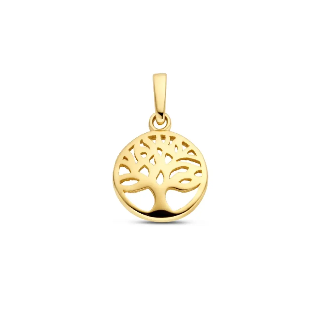 14k Goud Hanger Levensboom 1.5 cm