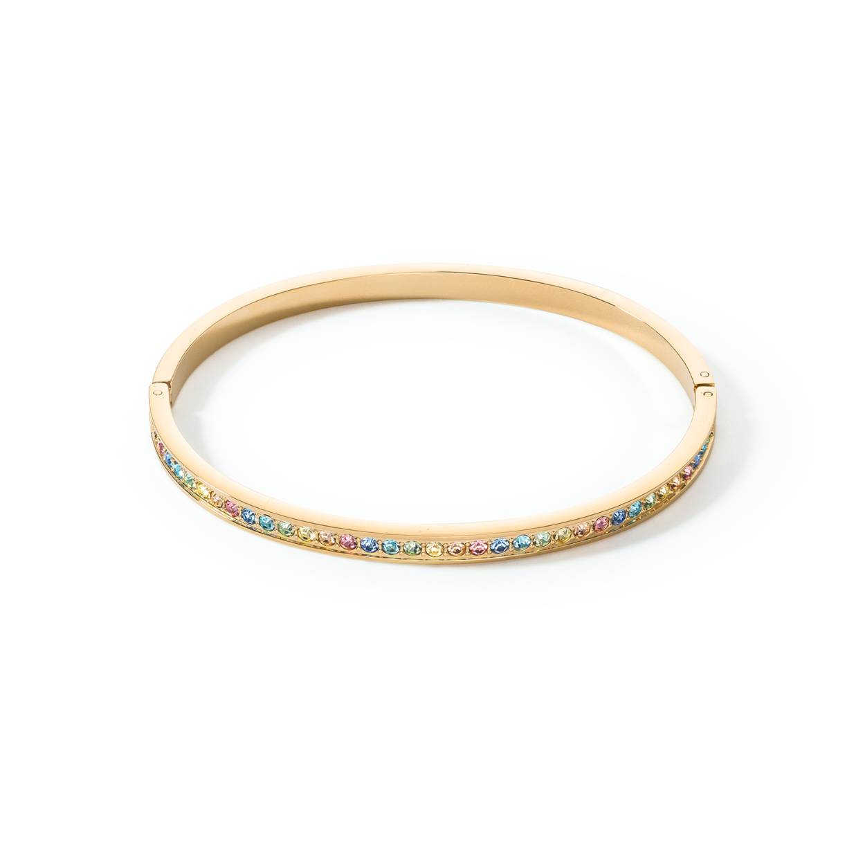 Coeur de Lion bangle, Multicolour pastel gold