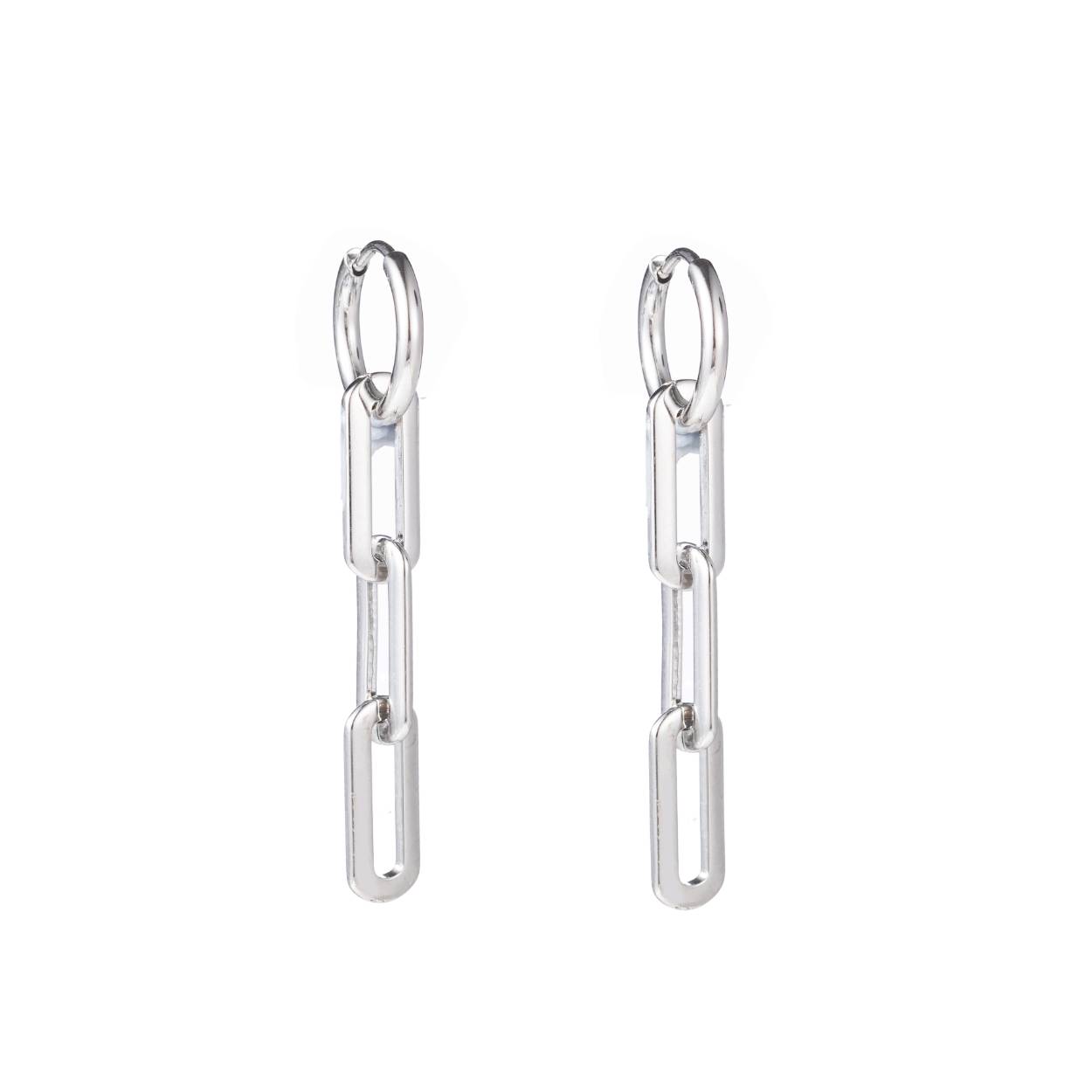 Go Dutch Oorbellen enamel chain link