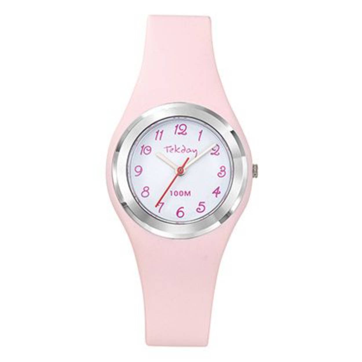 Analoog Tekday horloge. Siliconen band en tot 10 ATM.