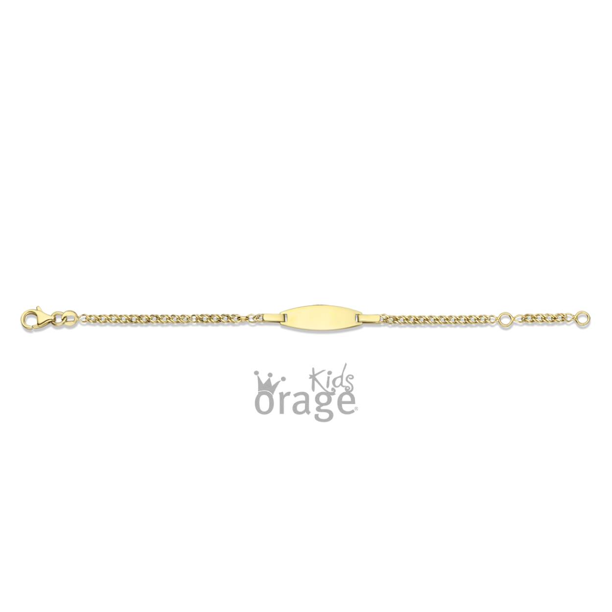 Orage Kids Naamplaatje goud 9k - K2657