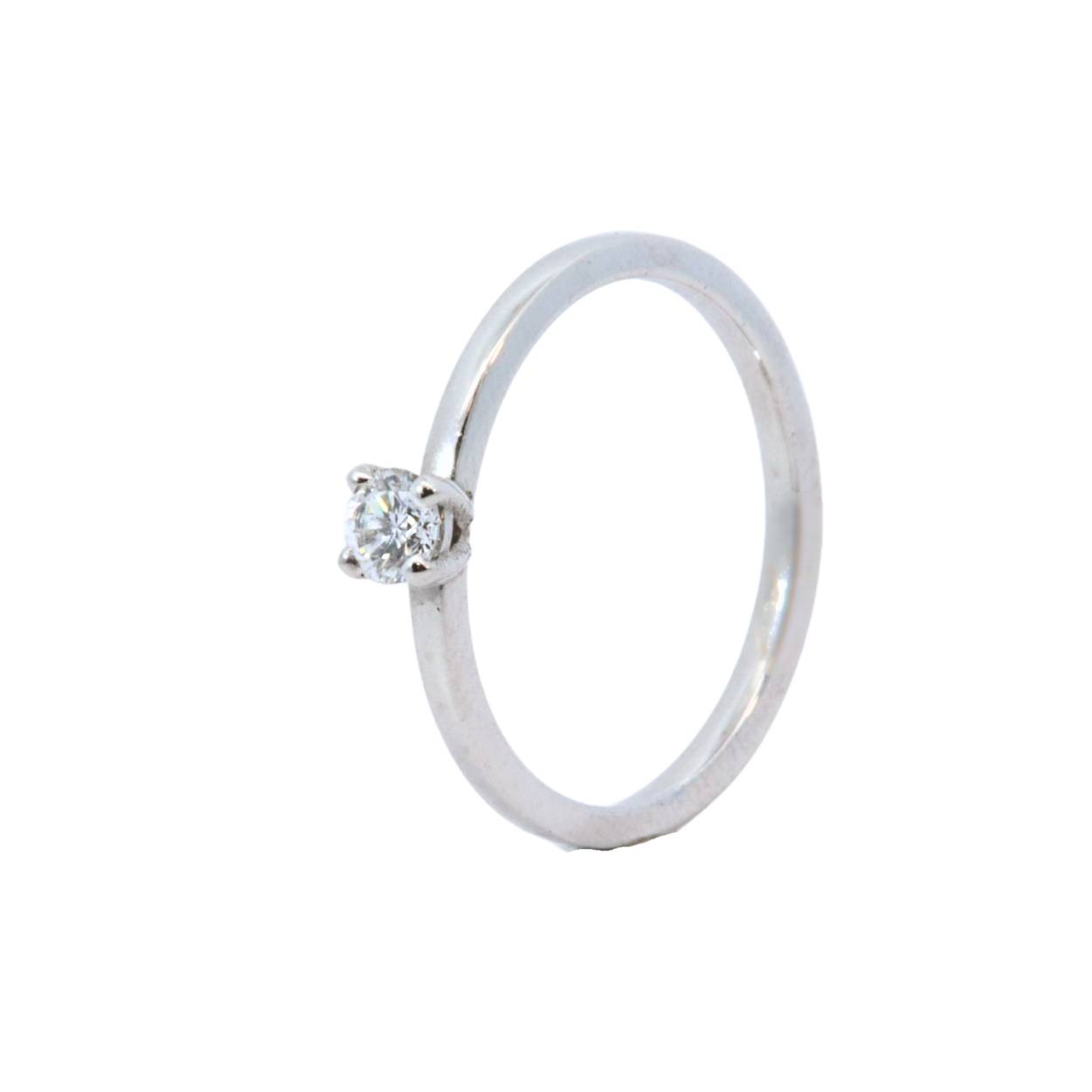 Ring 18kt 2,1gr 0,20ct Si G/H