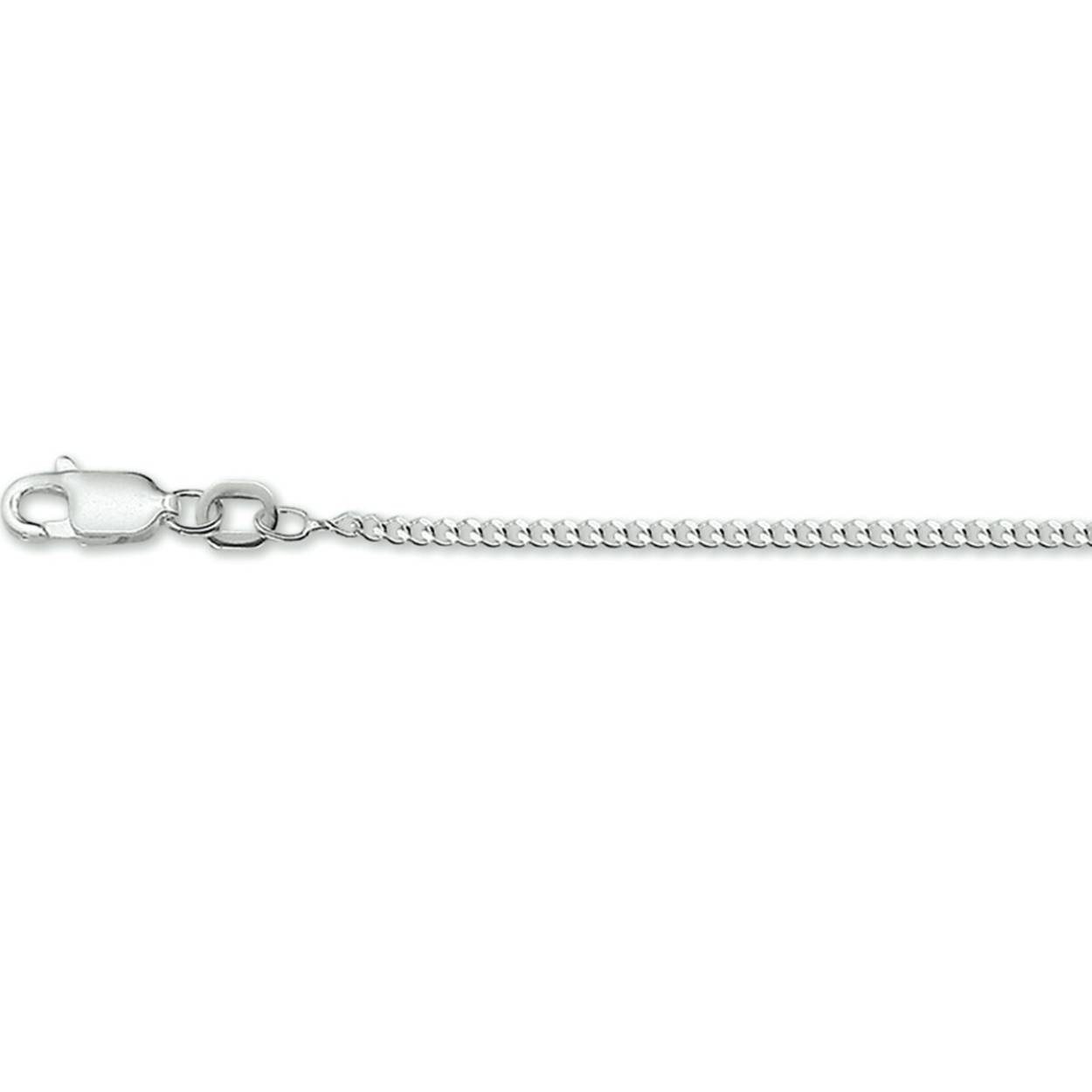Zilveren collier met gourmette schakel. 
Lente: 50 cm
Breedte: 2 mm
Dit collier is in diverse lengtes en breedtes beschikbaar, vraag ernaar bij juwelier Hendriksen