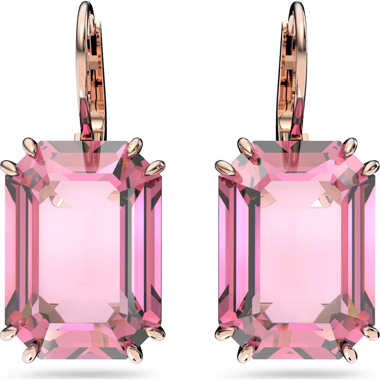 Deze elegante en opvallende oorbellen worden gegarandeerd je nieuwe favoriet. Het design is voorzien van kristallen met een Octagon slijpvorm in een verleidelijke roze kleur en afgewerkt met een fijne zetting met roségoudkleurige toplaag. Combineer met andere sieraden uit de Millenia lijn voor een maximaal effect. Deze oorbellen maken onderdeel uit van de Millenia lijn en zijn ontworpen voor Collection III.

Artikelnr.: 5619502
Collectie:  Millenia
Kleur:  Roze
Lengte: 2.2 cm
Breedte: 1 cm
Materiaal:  Roségoudkleurige toplaag, Kristallen