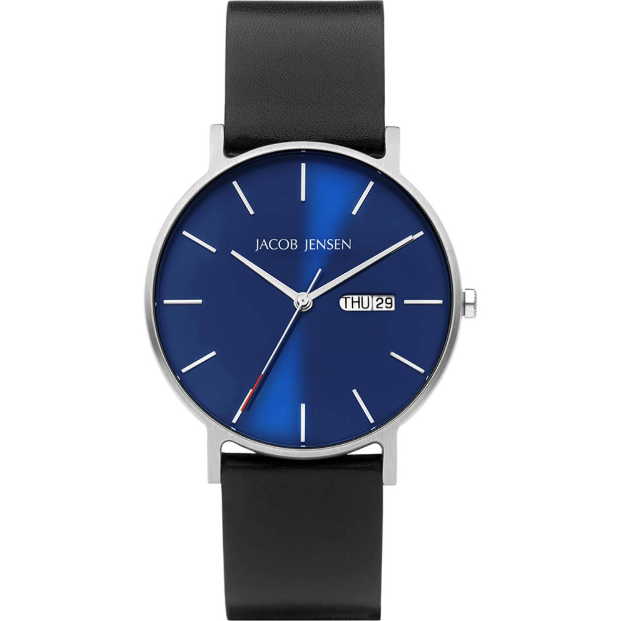 Jacob Jensen horloge, Timeless Nordic blauw/zwart L
