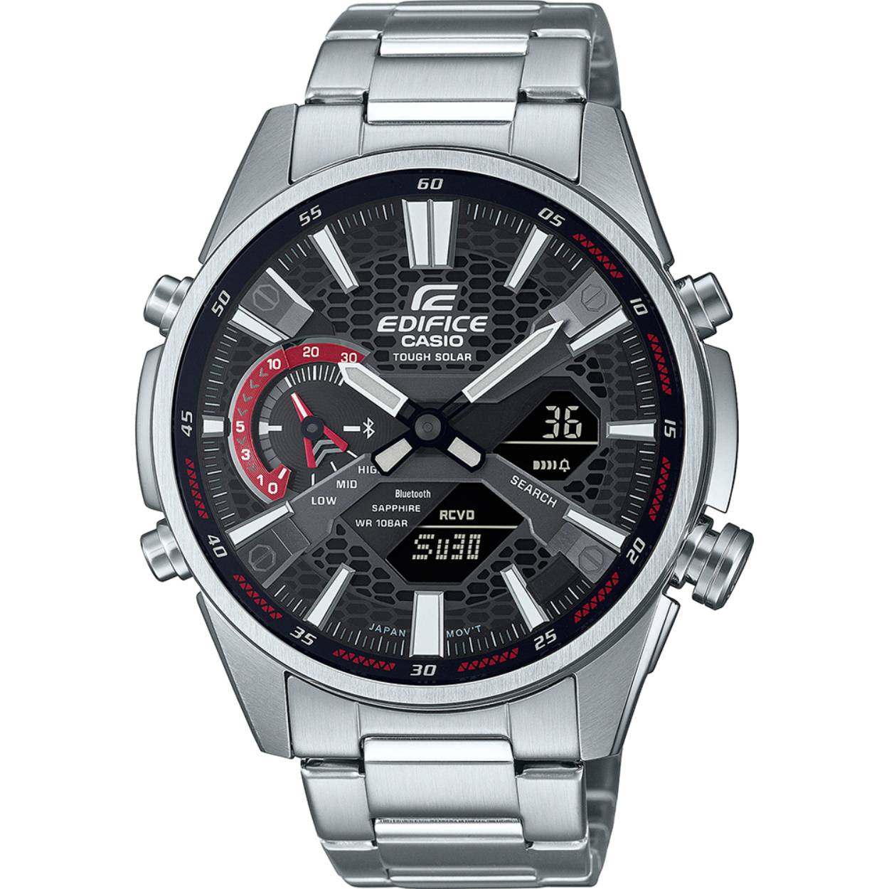 Casio edifice horloge bluetooth -solar -saffier
ecb-s100d-1aef