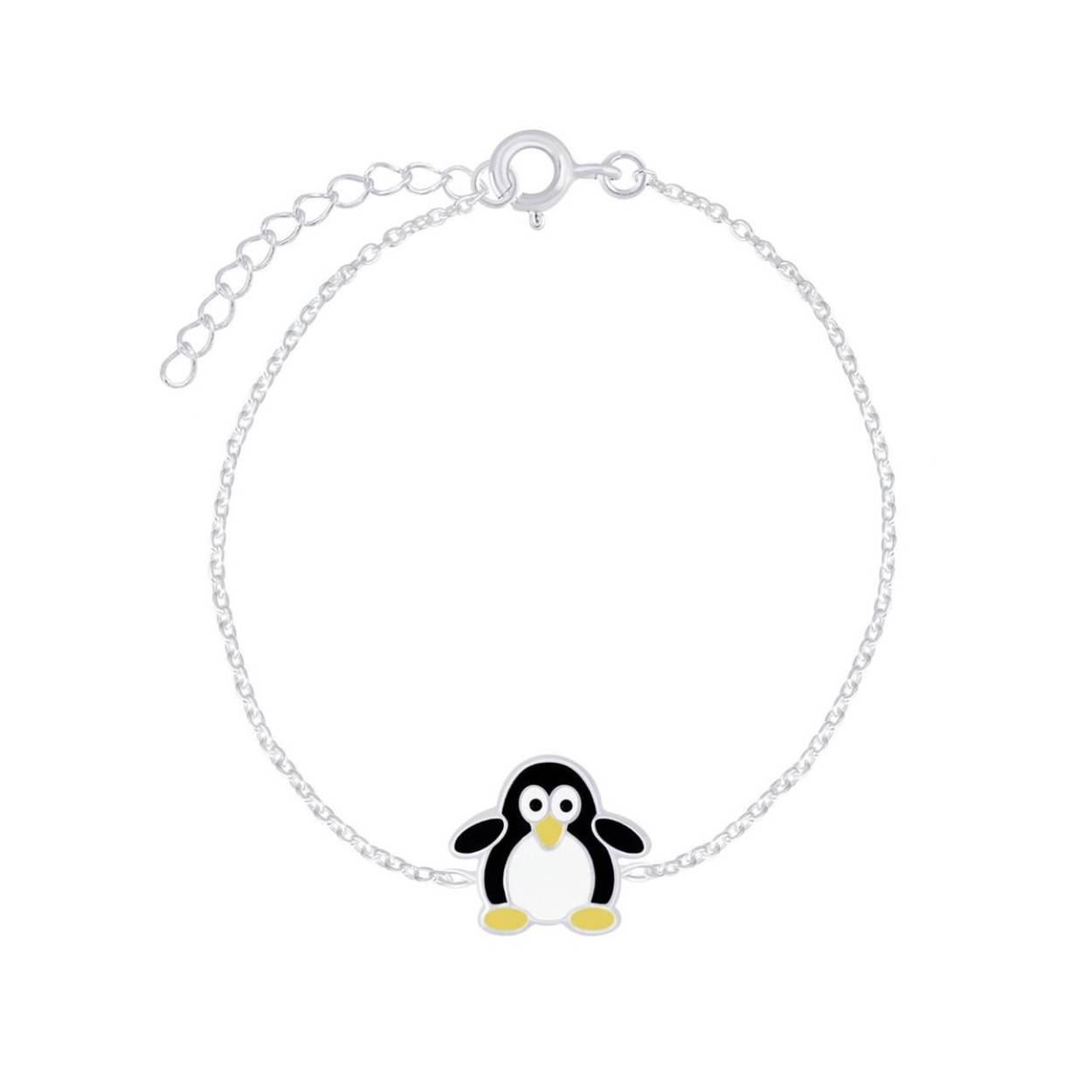 Bellini zilveren armband pinguin 14+2 cm