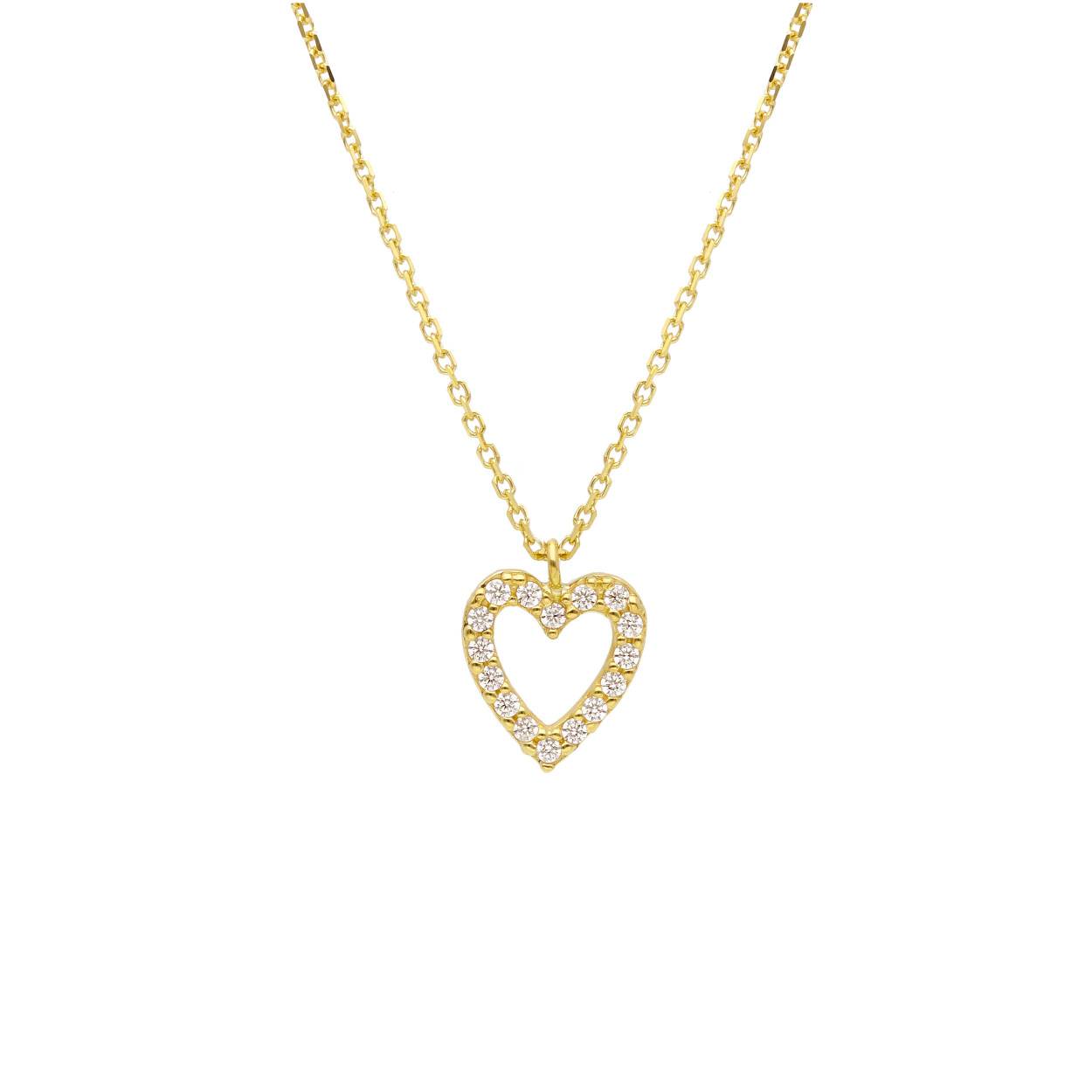 Hanger hartje met ketting 18 karaat