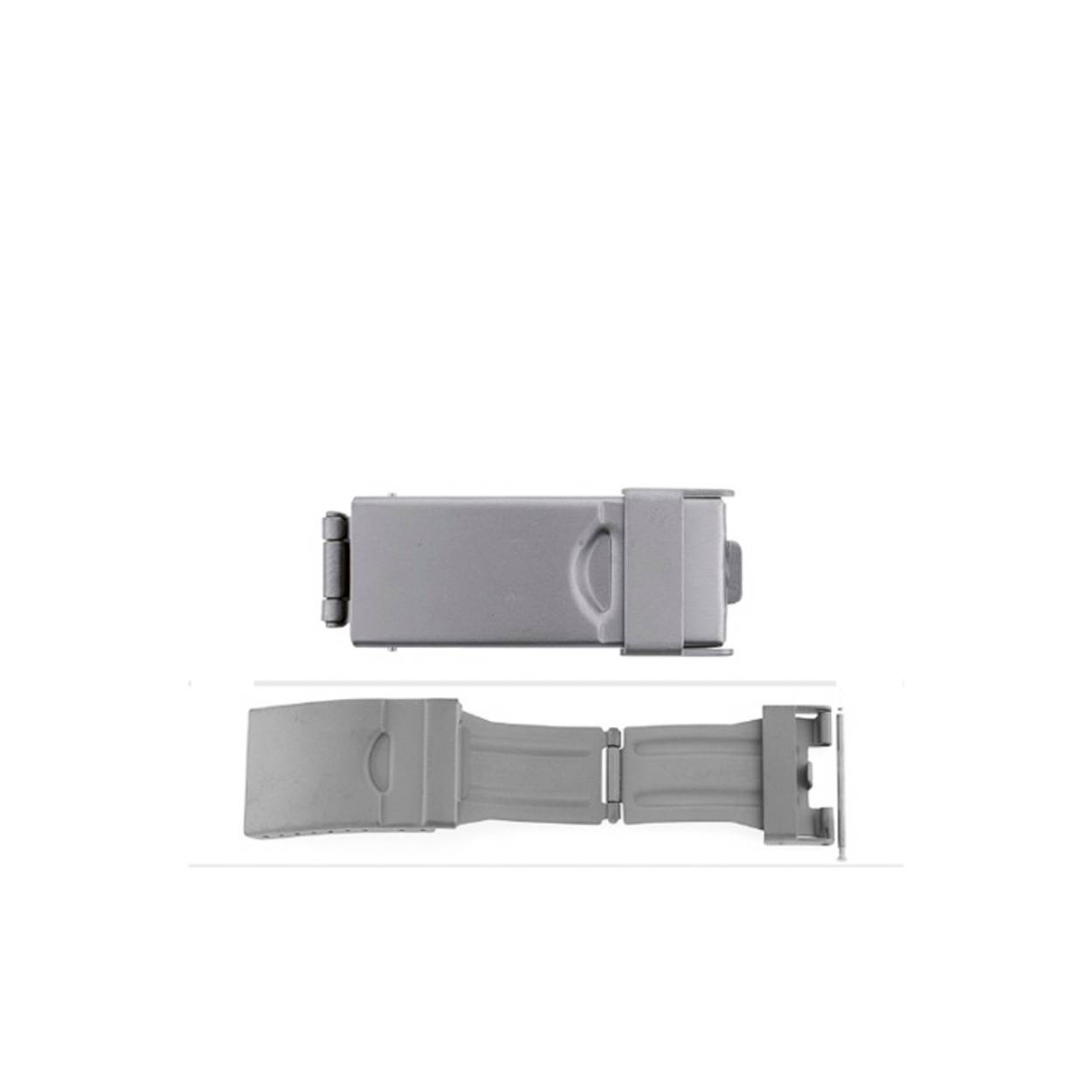 Klapsluiting titanium 20mm met veiligheidsbeugel