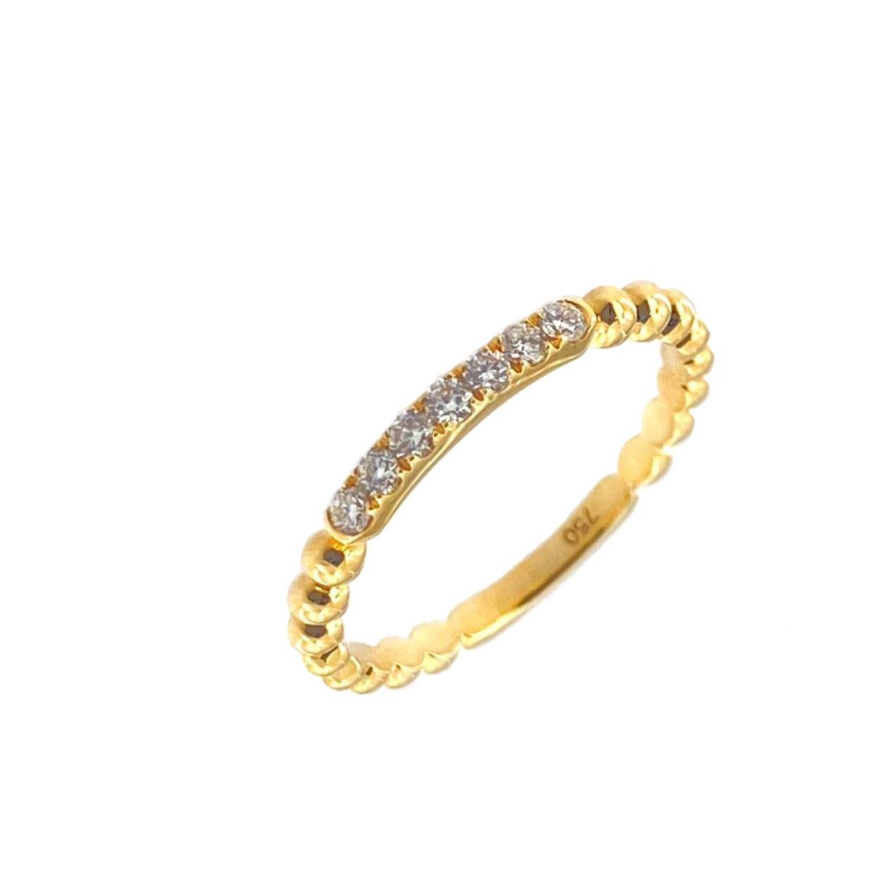 Ring 18 kt geel goud +0.13ct brilj