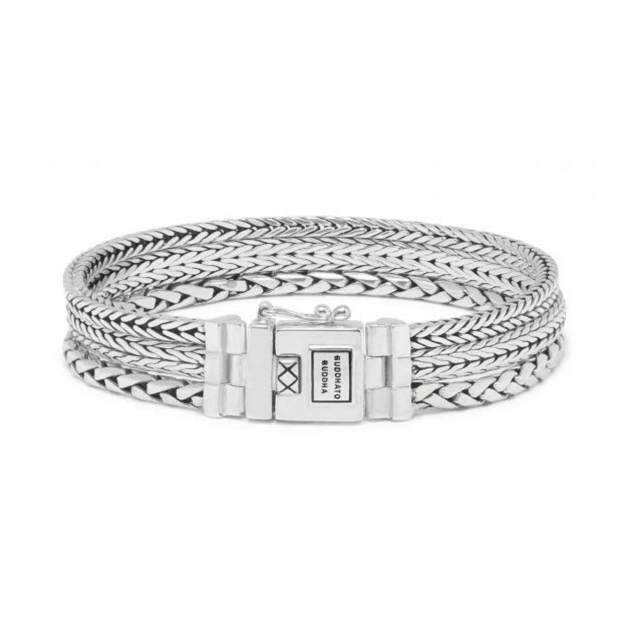 zilveren armband triple mini maat D