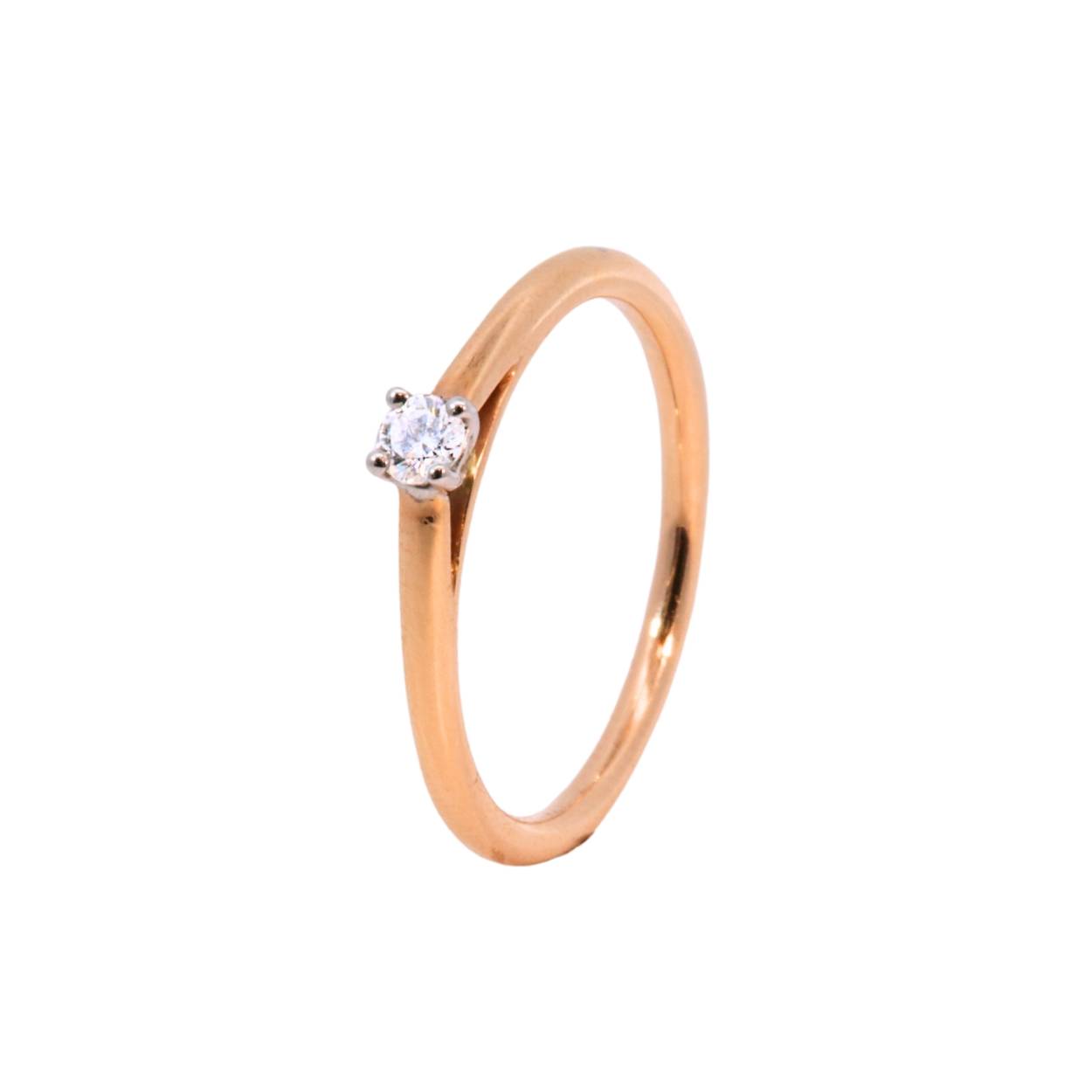 Rosé gouden ring 18Kt