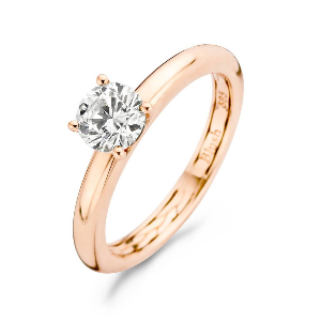 BLUSH RING ROSE GOUD 14KT ZIRKONIA 1121RZI/56