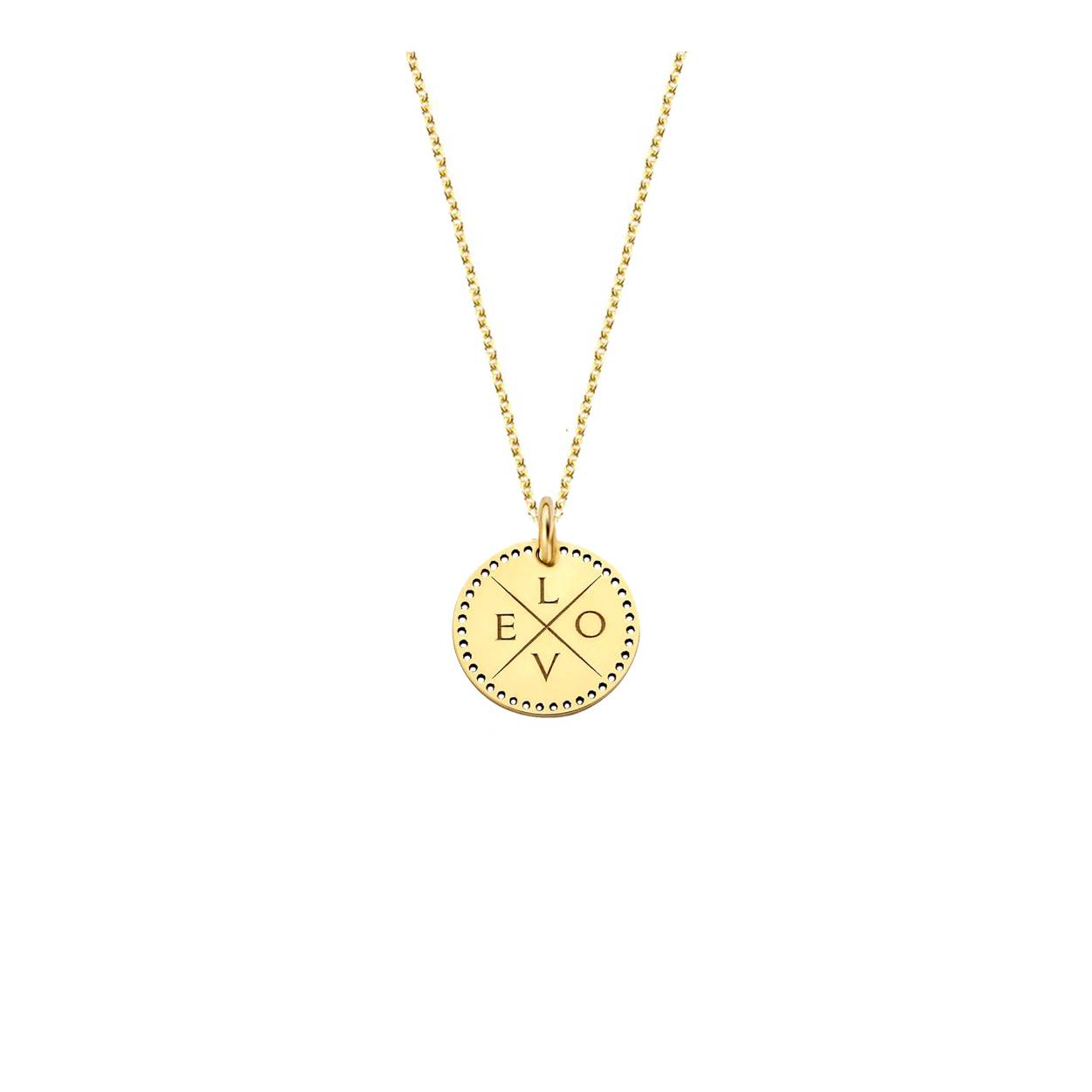 Met de Identity Circle Small Perforated Necklace maak je jouw outfit compleet. Er kunnen vier initialen gegraveerd worden in de Charm, zo draag je jouw geliefden altijd dicht bij je. Al deze sieraden worden op bestelling met de handgemaakt in Nederland.