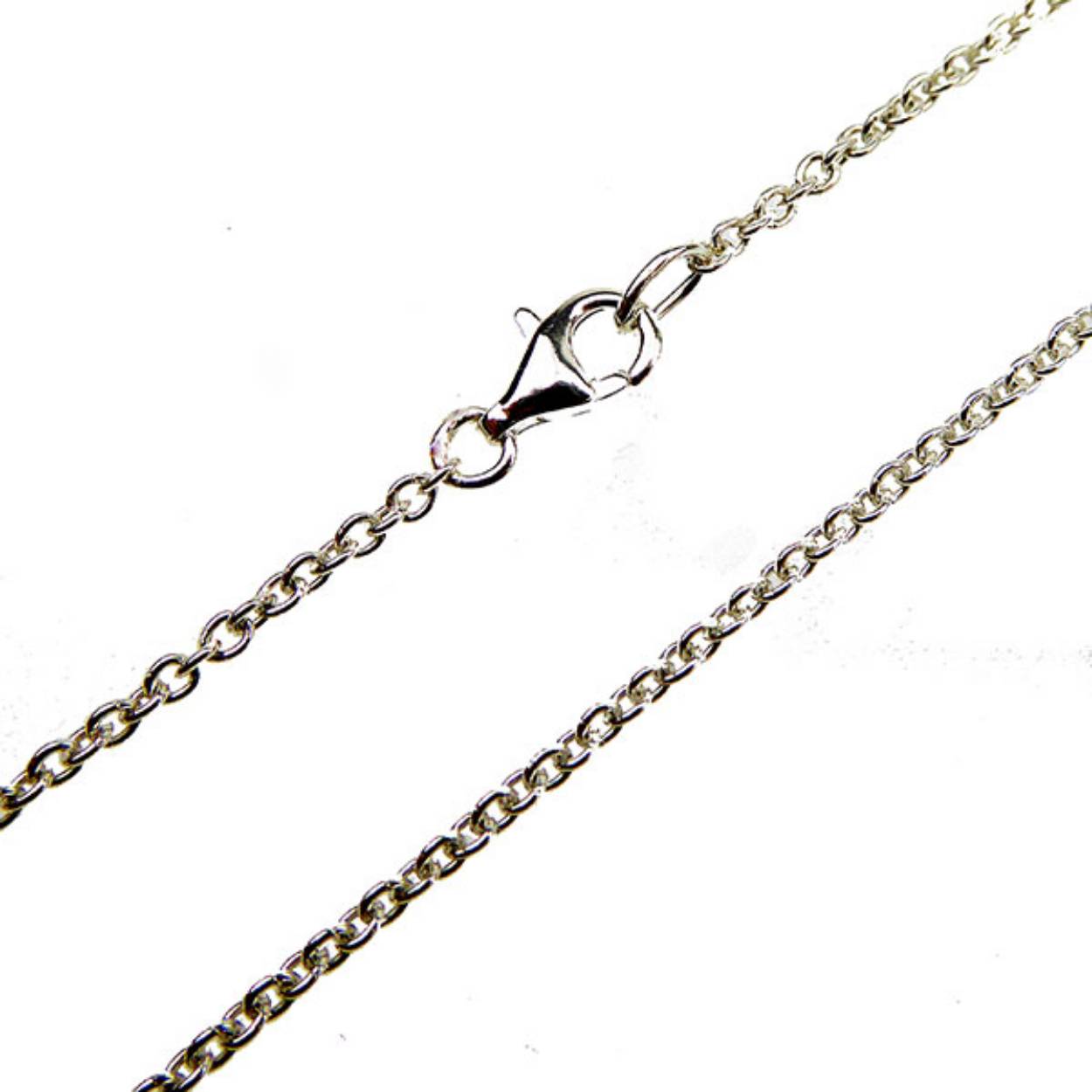 45 cm ankerketting, gerhodineerd