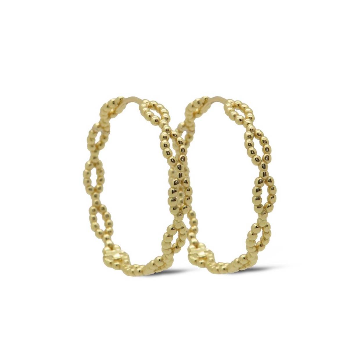 Karma Hinged Hoops DORA Goldplated
