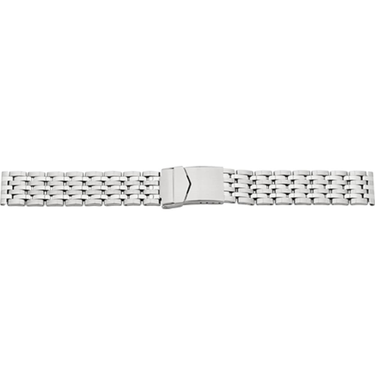 Horlogeband edelstaal 18mm mat / poli