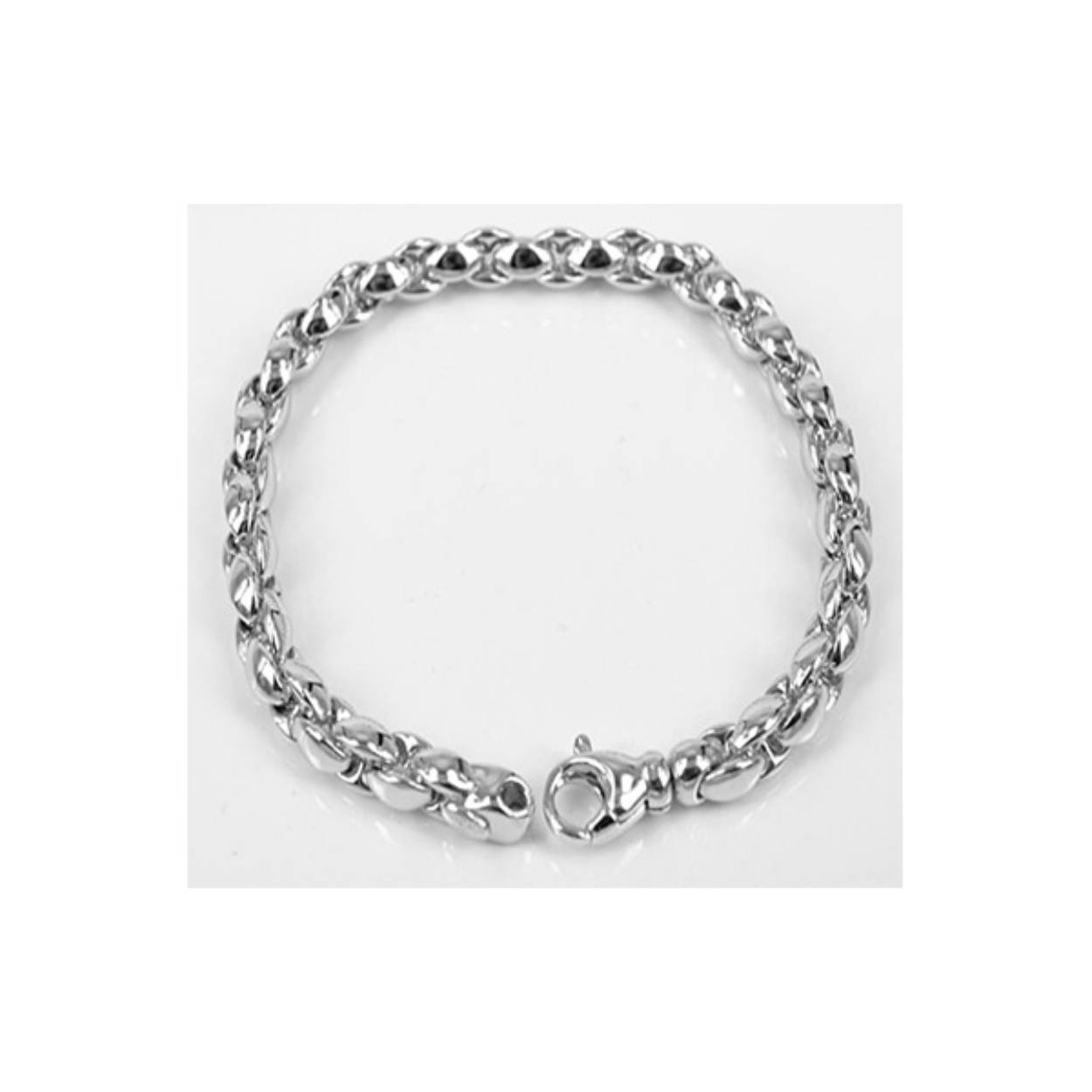 Monzario zilveren collier ARG955C met een hoefijzer  schakel en een karabijn sluiting.