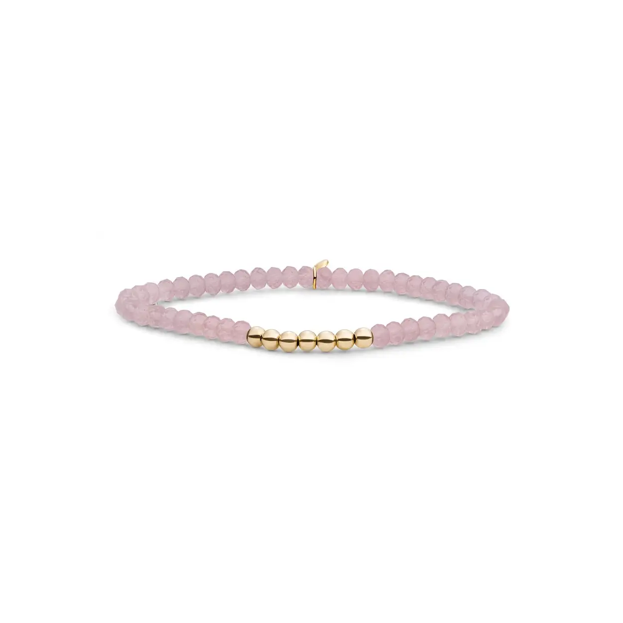 Sparkling Jewels Armband Pink Opalite Reverse Universe Gold 4mm SB-G-4MM-RLI-G66